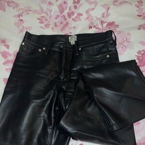 J. Crew Leather Pants